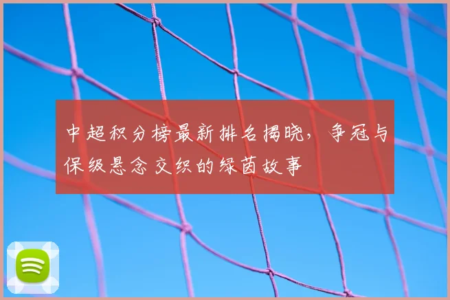 中超积分榜最新排名揭晓，争冠与保级悬念交织的绿茵故事